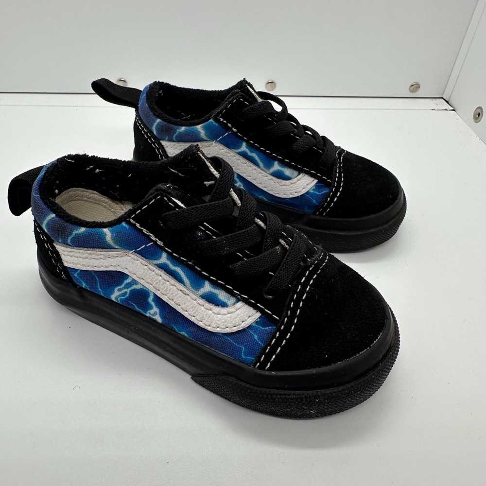 Vans Kids Sneakers Black and Blue